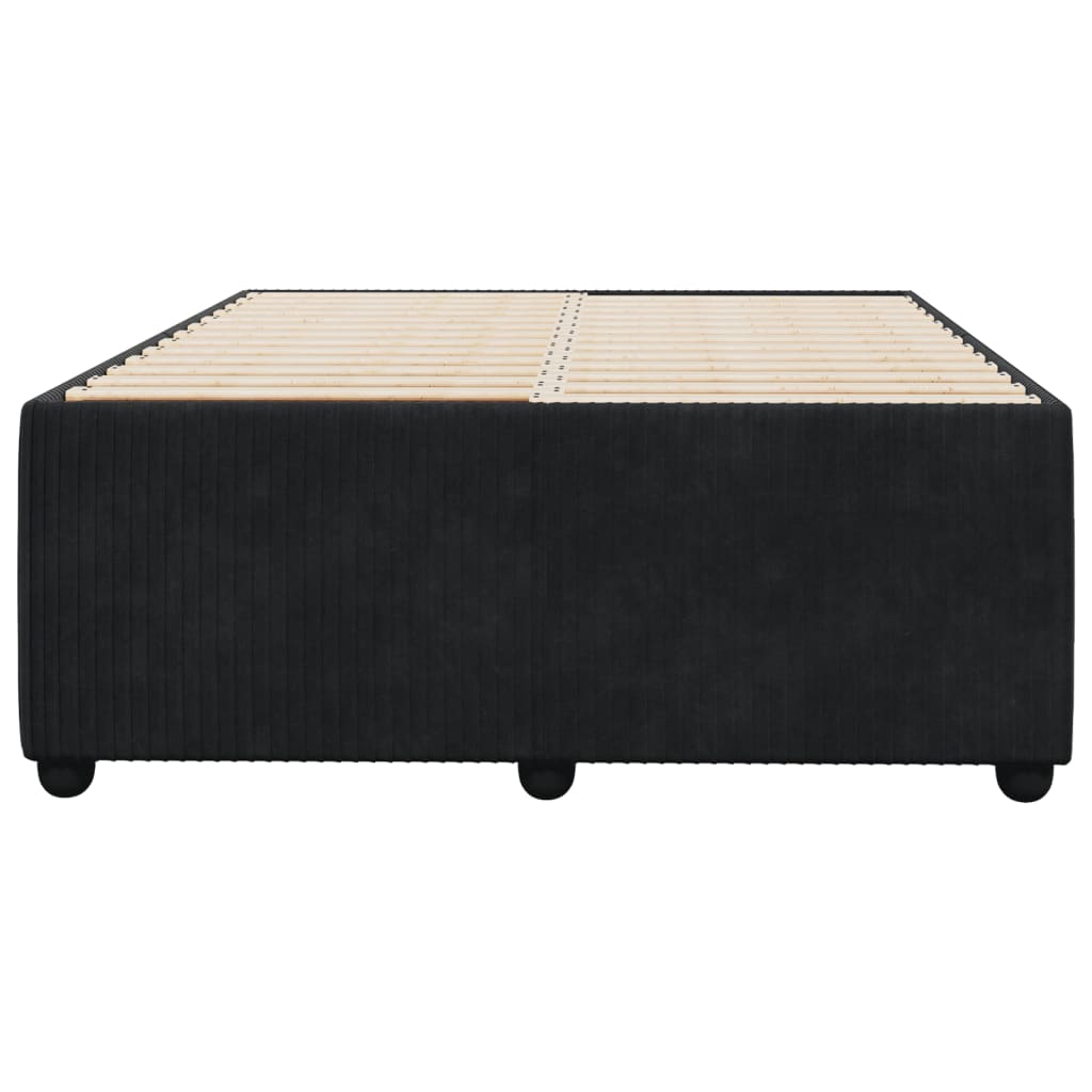 vidaXL Estructura de cama sin colchón terciopelo negro 120x190 cm