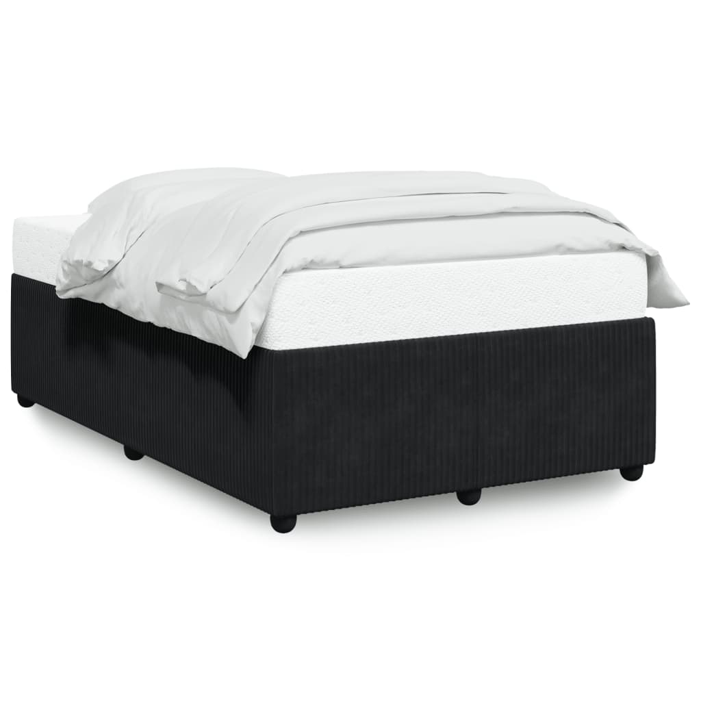 vidaXL Estructura de cama sin colchón terciopelo negro 120x190 cm