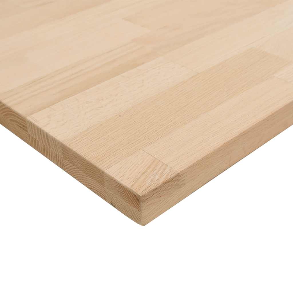 vidaXL Encimera de cocina rectangular madera maciza roble