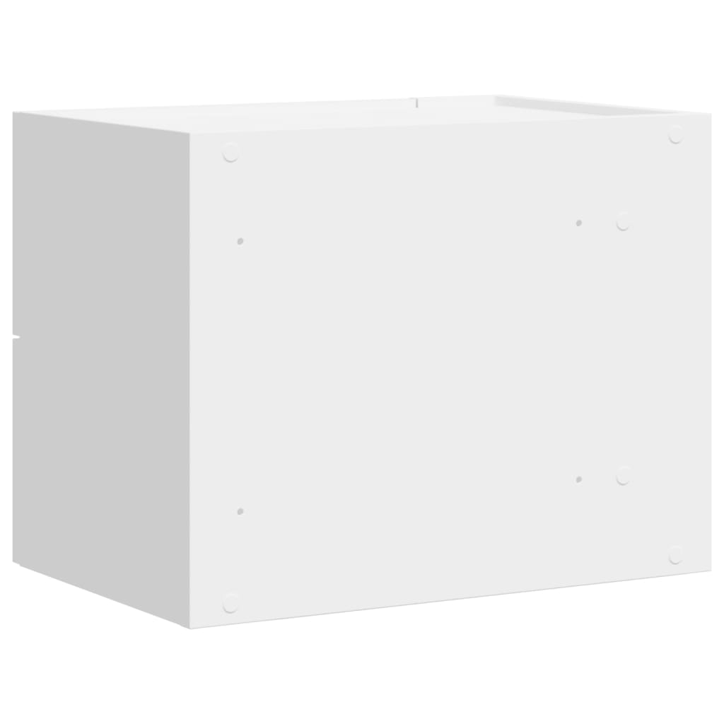 vidaXL Mesitas de noche de pared 2 unidades blanca 45x30x35 cm