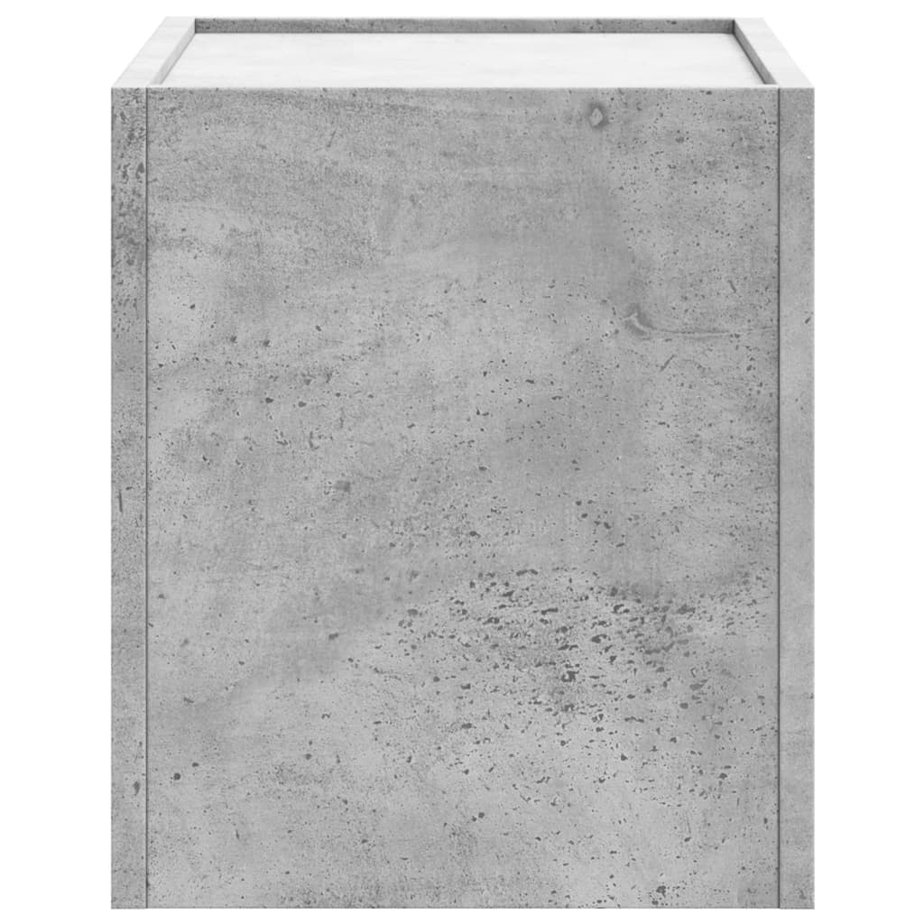 vidaXL Mesita de noche de pared 2 uds color gris hormigón 45x30x35 cm