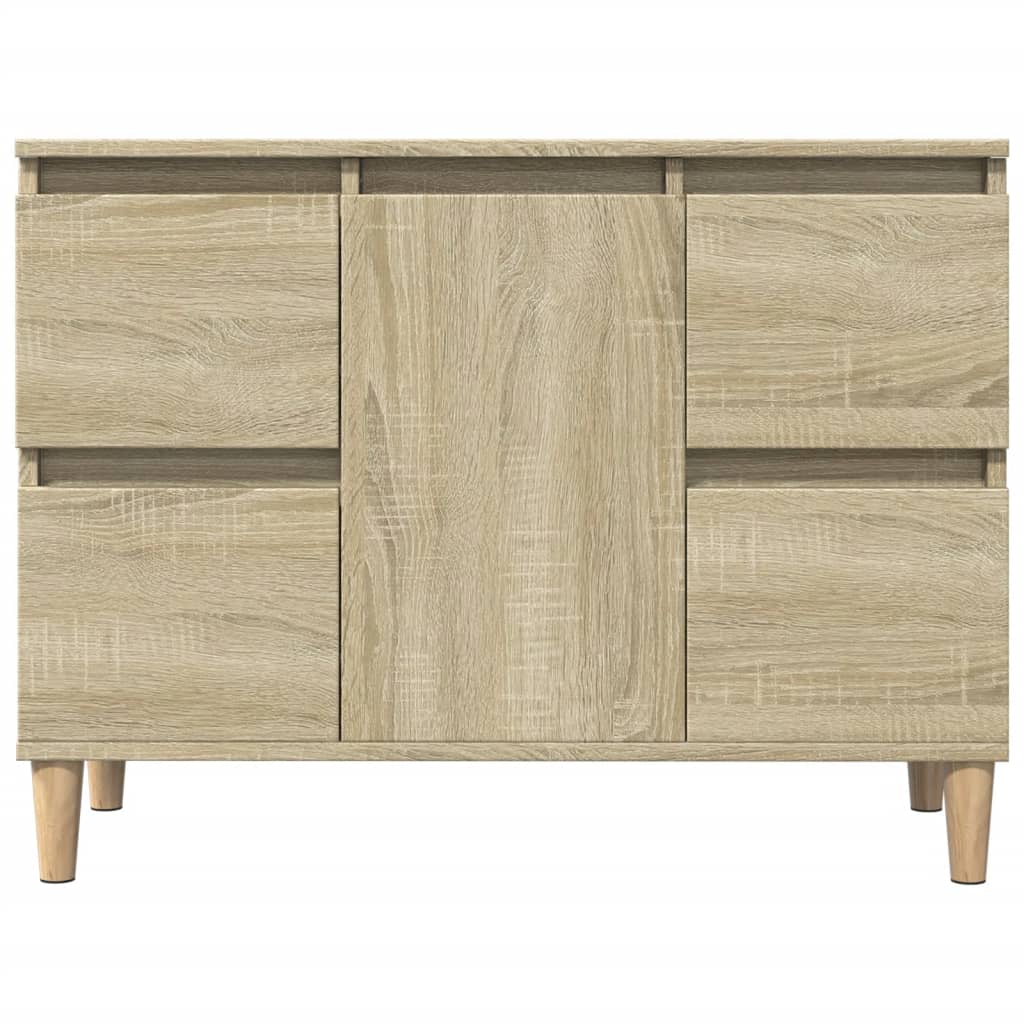 vidaXL Armario de lavabo madera contrachapada roble Sonoma 80x33x60 cm