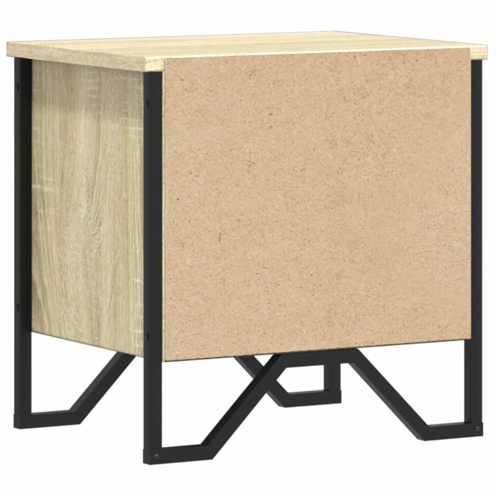 vidaXL Mesita de noche madera de ingeniería roble Sonoma 40x30x40 cm