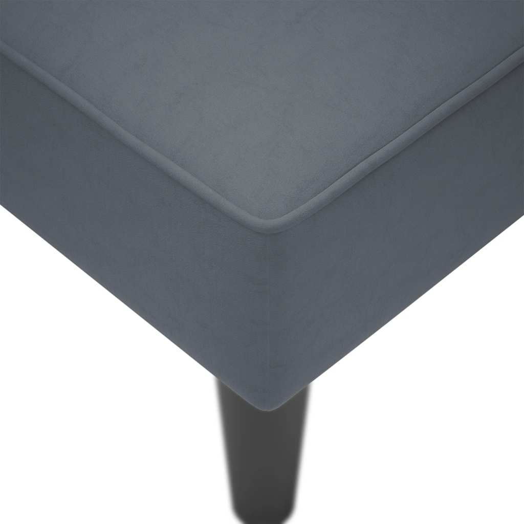 vidaXL Chaise longue con reposabrazos derecho terciopelo gris claro