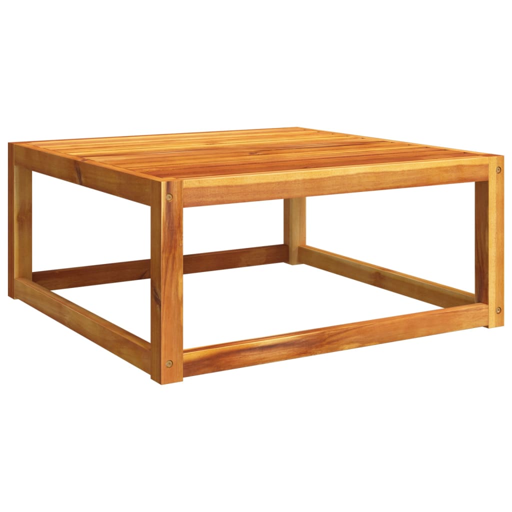 vidaXL Mesa de jardín madera maciza de acacia 65x65x29 cm