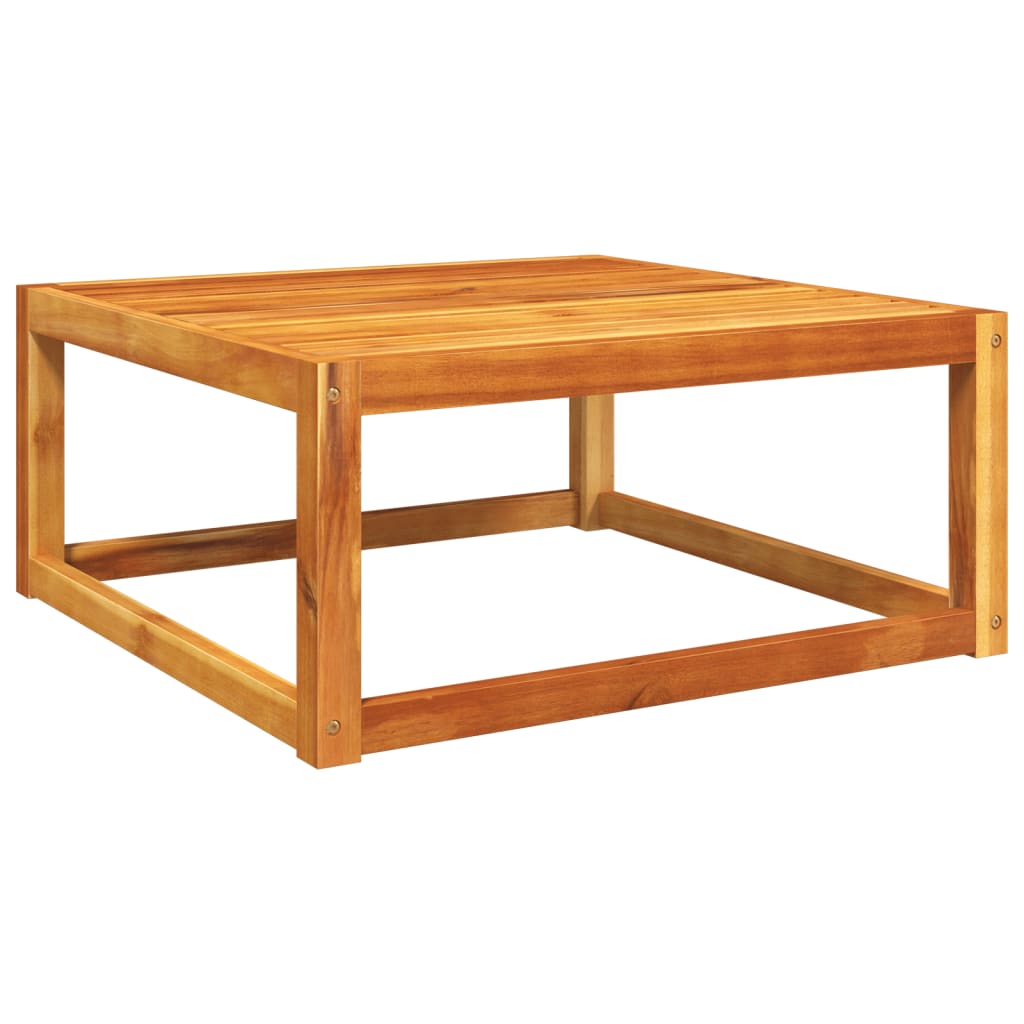 vidaXL Mesa de jardín madera maciza de acacia 65x65x29 cm