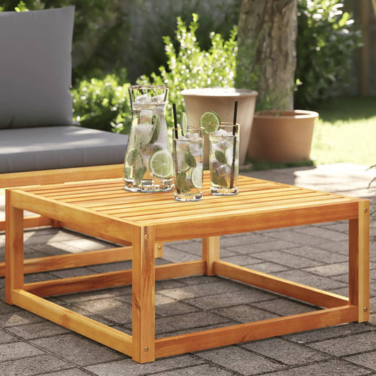 vidaXL Mesa de jardín madera maciza de acacia 65x65x29 cm