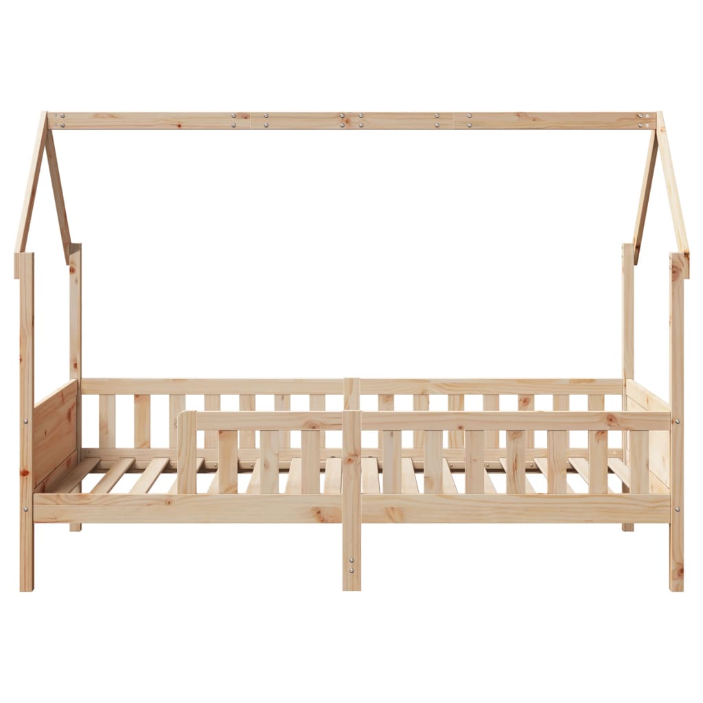 vidaXL Cama con forma de casa para niños madera maciza pino 90x190 cm