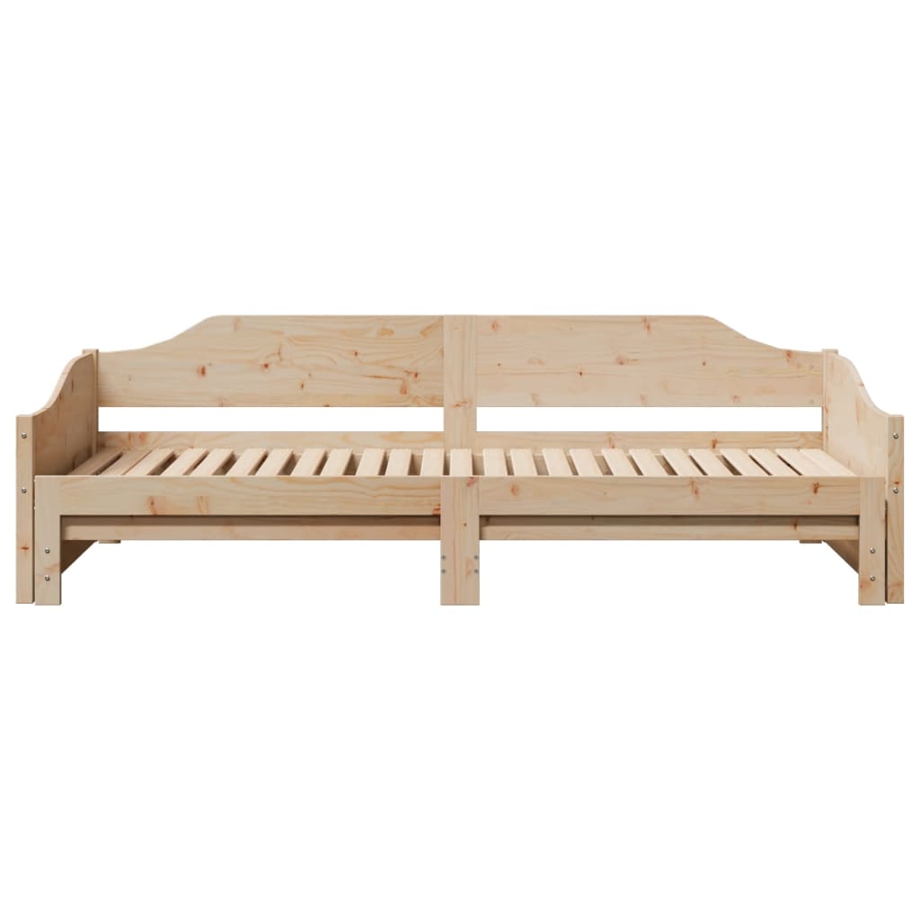 vidaXL Sofá cama nido sin colchón madera maciza 90x190 cm