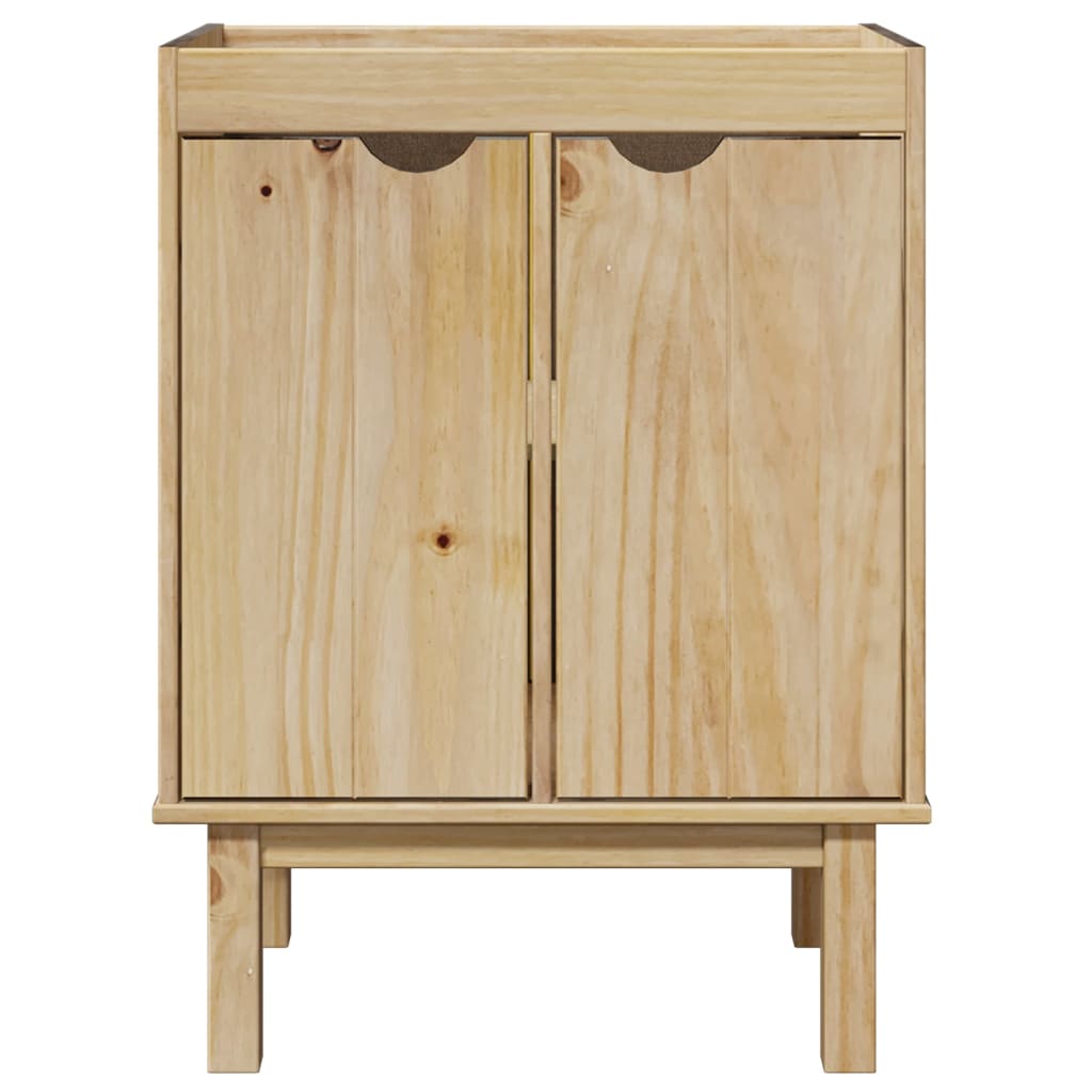 vidaXL Mueble de lavabo de baño OTTA madera maciza de pino 59x40x80 cm