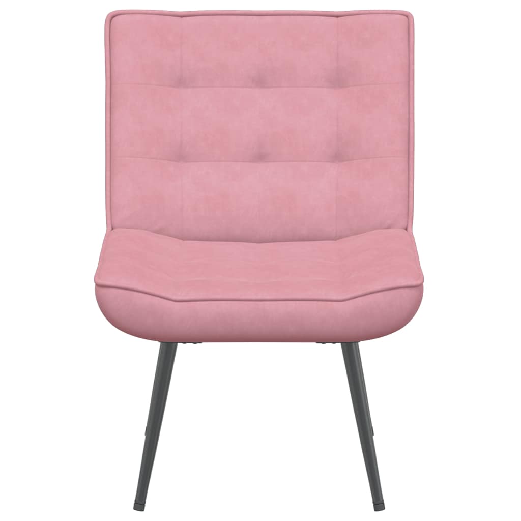 vidaXL Sillón de relax terciopelo rosa 64x74x84 cm