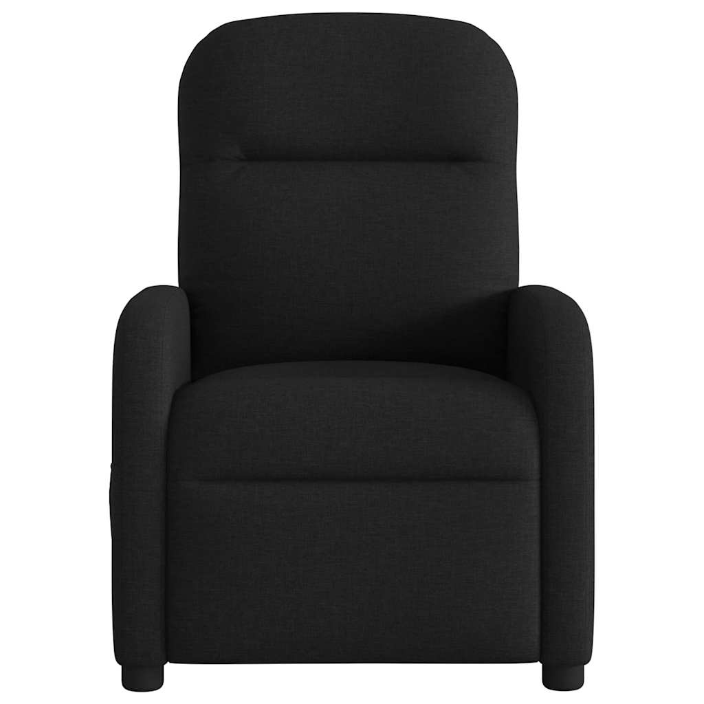 vidaXL Sillón reclinable eléctrico de tela negro