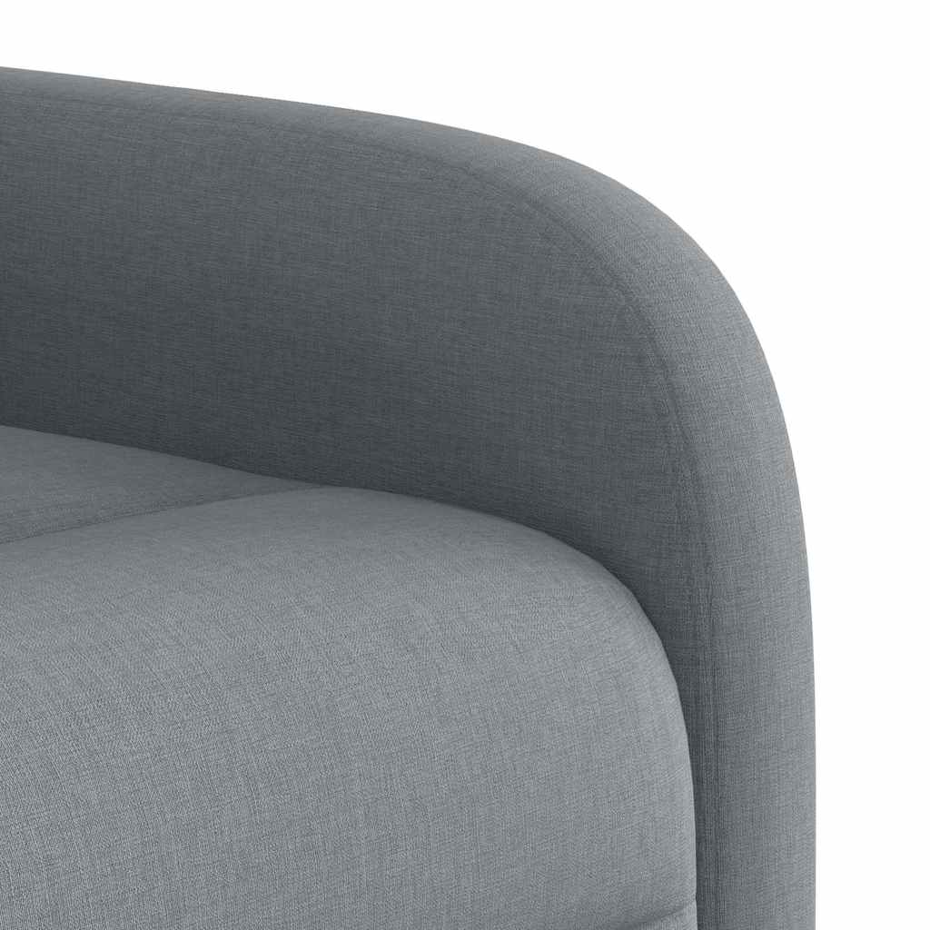 vidaXL Sillón de masaje reclinable de pie de tela gris claro