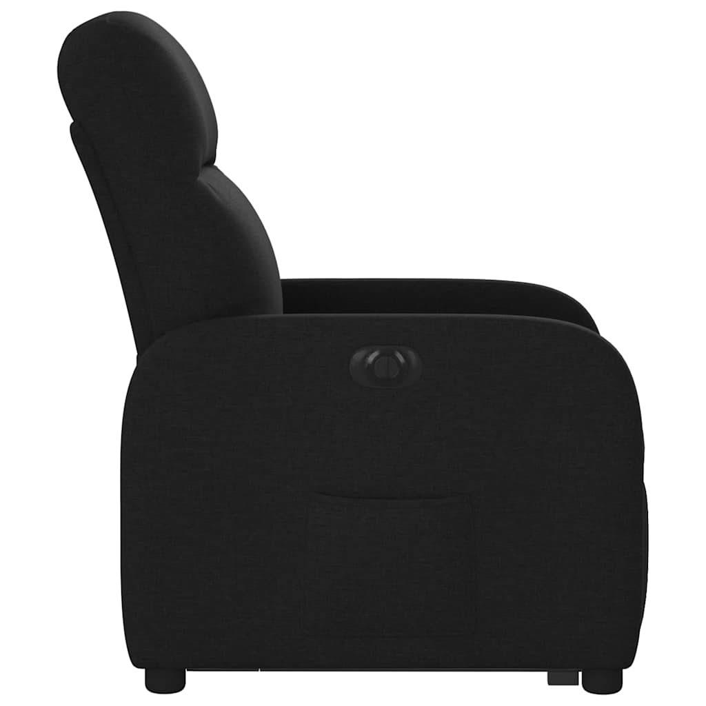 vidaXL Sillón eléctrico reclinable elevable de tela negro