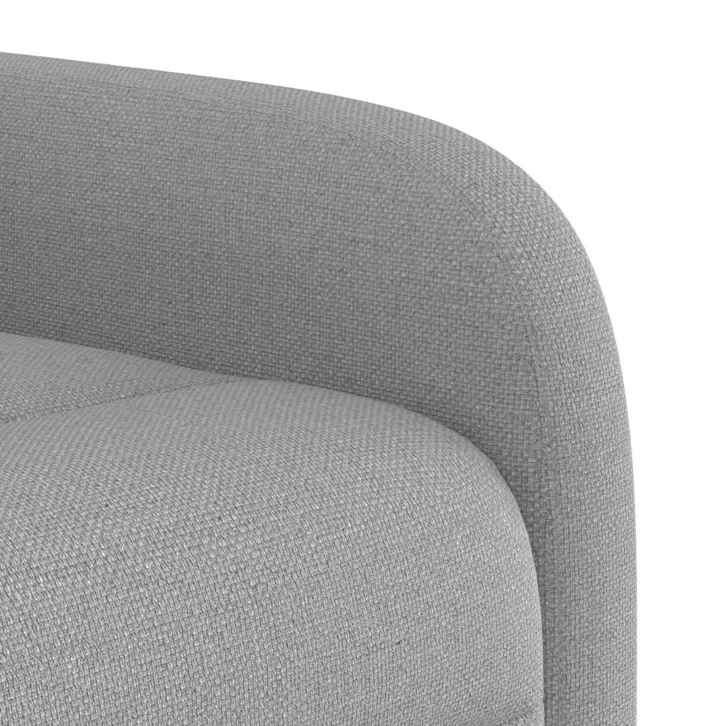 vidaXL Sillón eléctrico reclinable elevable de tela gris nube