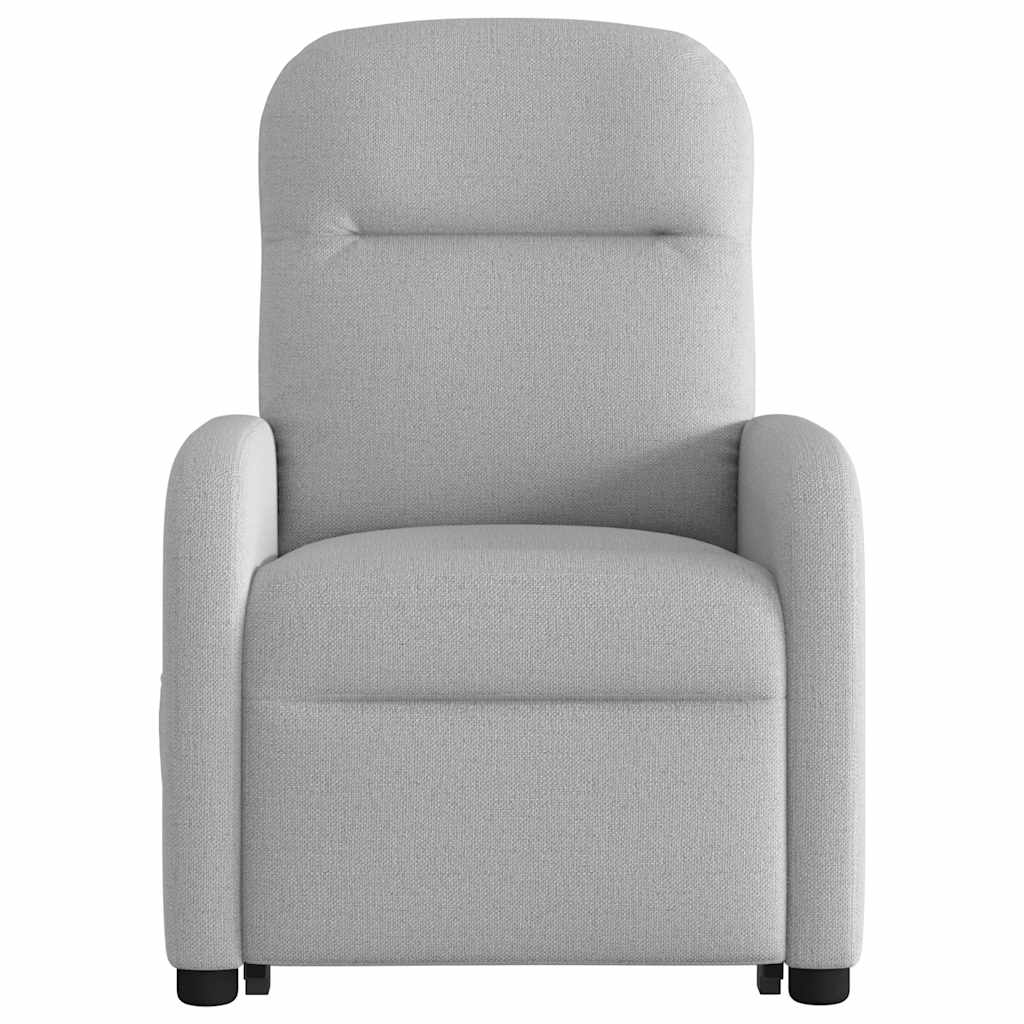 vidaXL Sillón eléctrico reclinable elevable de tela gris nube