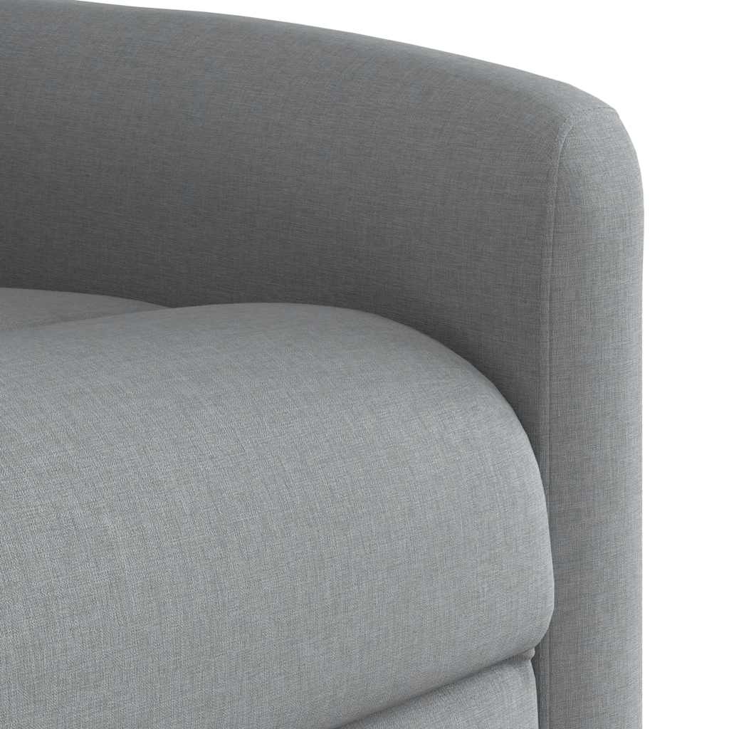 vidaXL Sillón reclinable elevable de tela gris claro