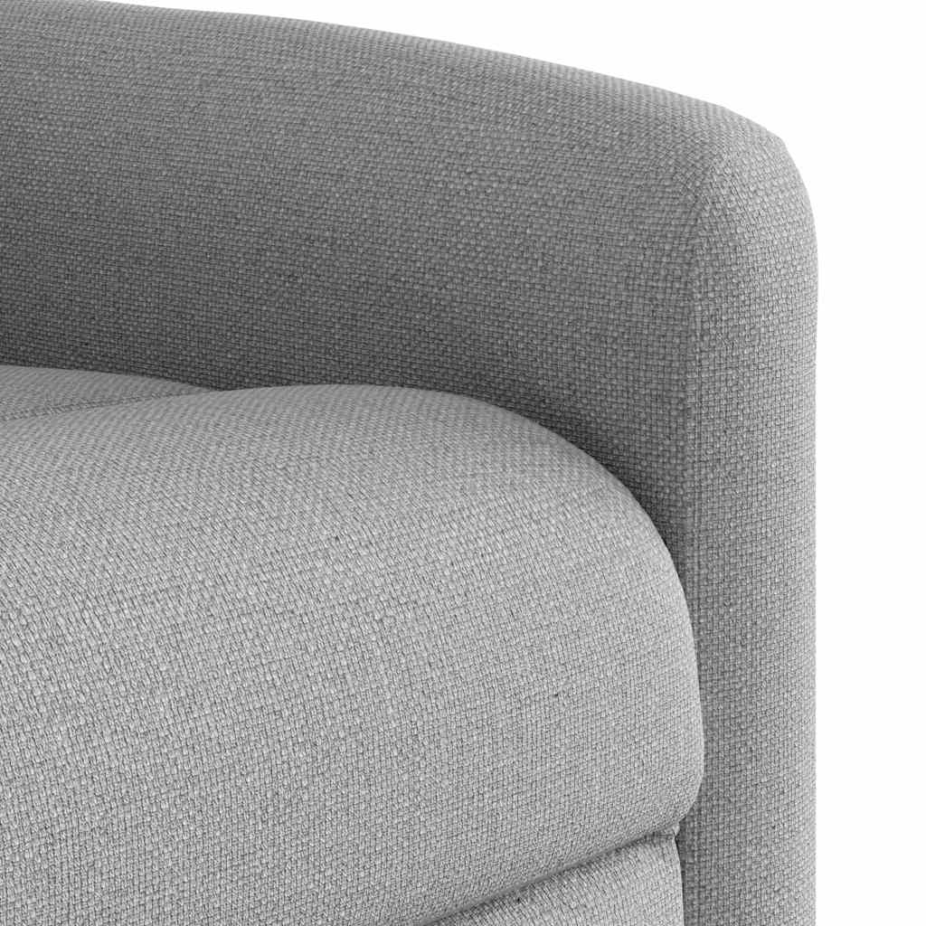 vidaXL Sillón reclinable elevable de tela gris nube