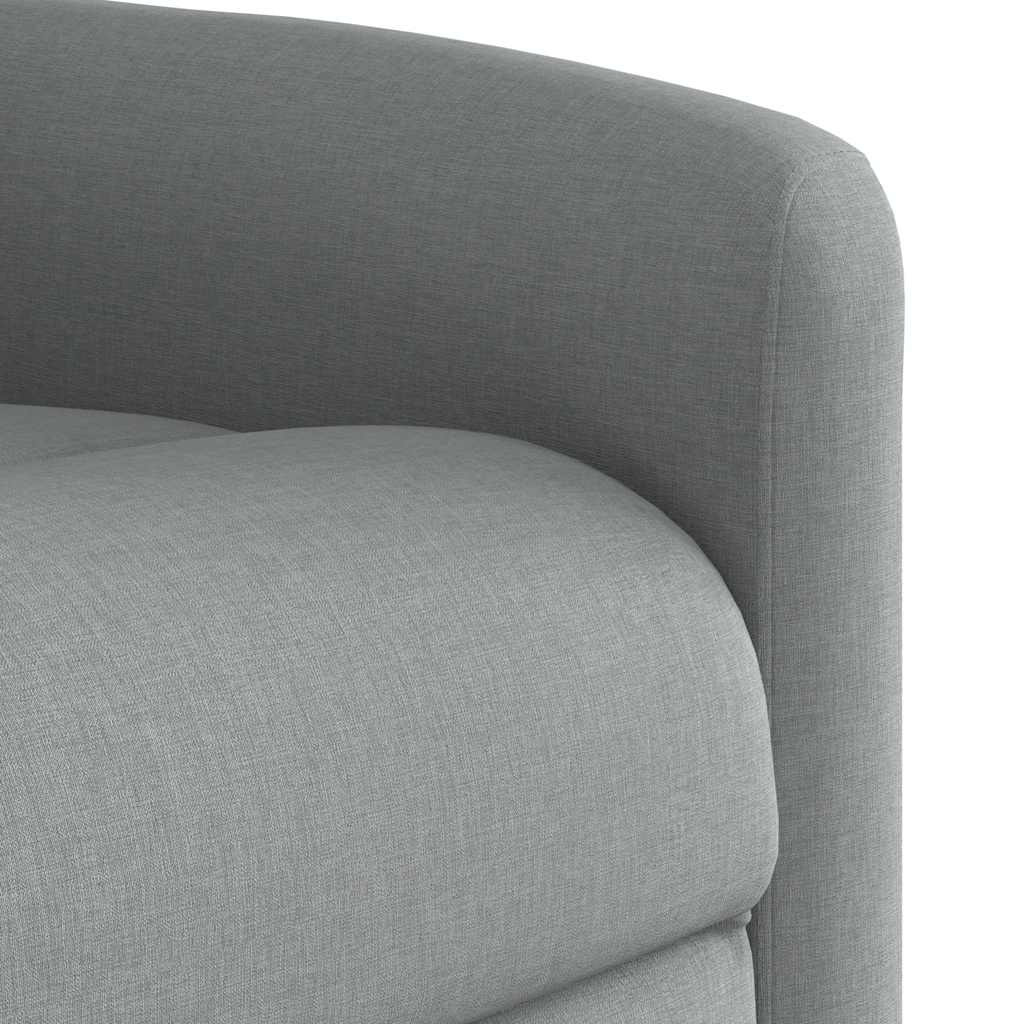 vidaXL Sillón de masaje reclinable de pie de tela gris claro