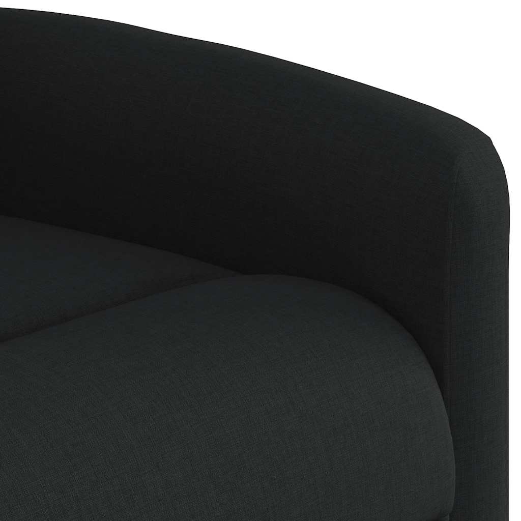 vidaXL Sillón reclinable de masaje eléctrico tela negro