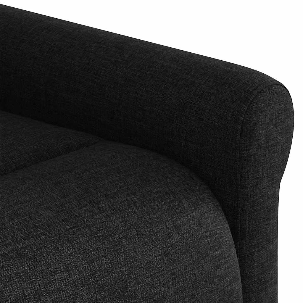 vidaXL Sillón reclinable de masaje eléctrico tela negro