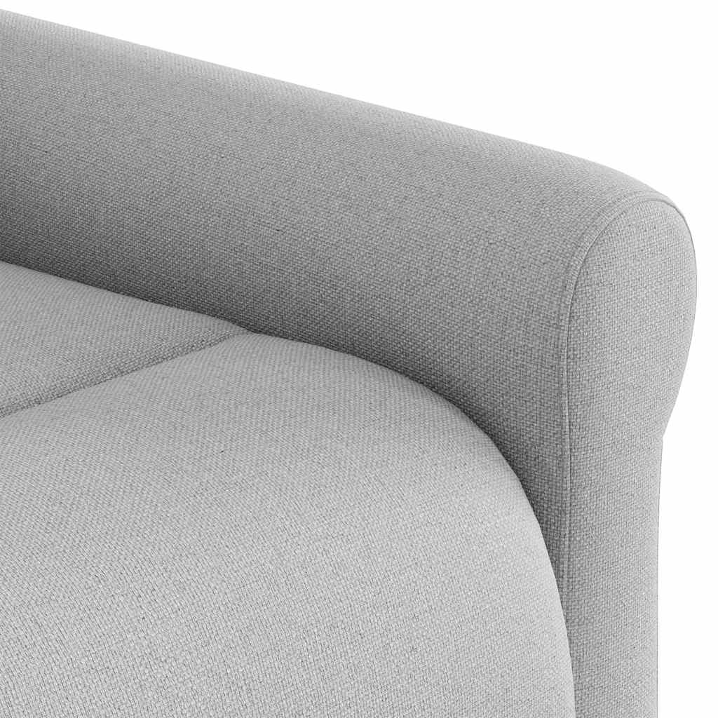 vidaXL Sillón de masaje reclinable de pie de tela gris nube