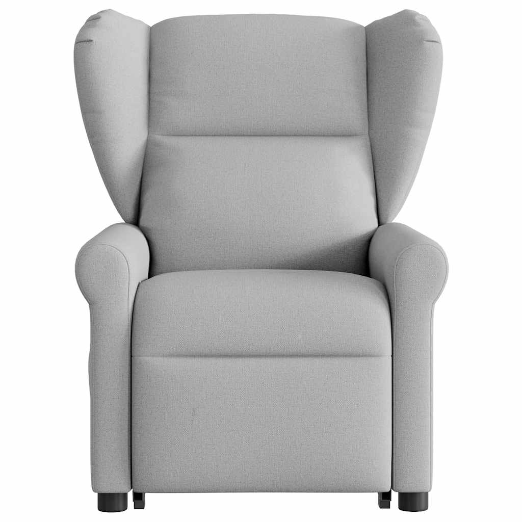 vidaXL Sillón de masaje reclinable de pie de tela gris nube