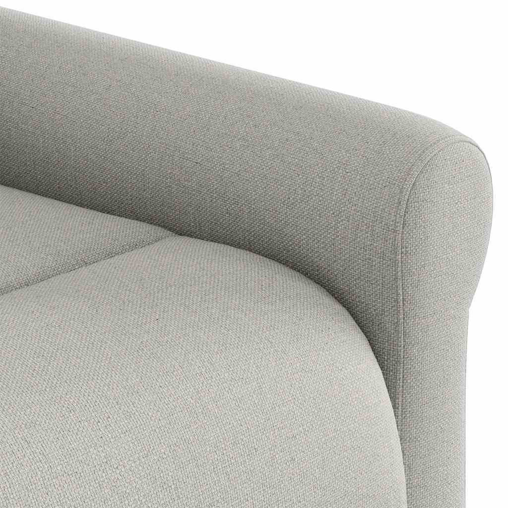 vidaXL Sillón eléctrico reclinable elevable de tela gris nube