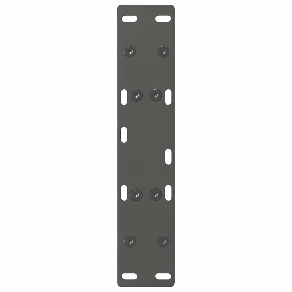 vidaXL Patas de mesa centro forma A 2uds acero antracita 50x(30-31) cm