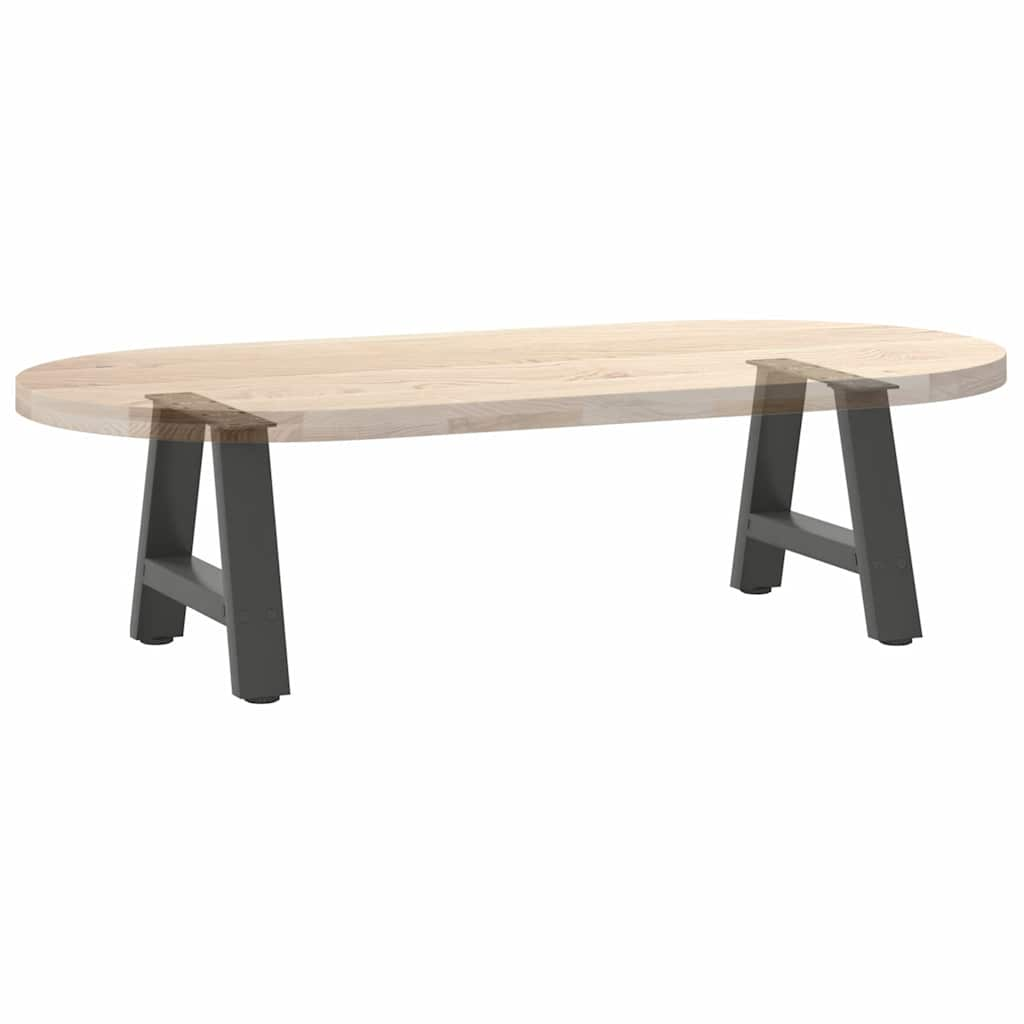 vidaXL Patas de mesa centro forma A 2uds acero antracita 50x(30-31) cm