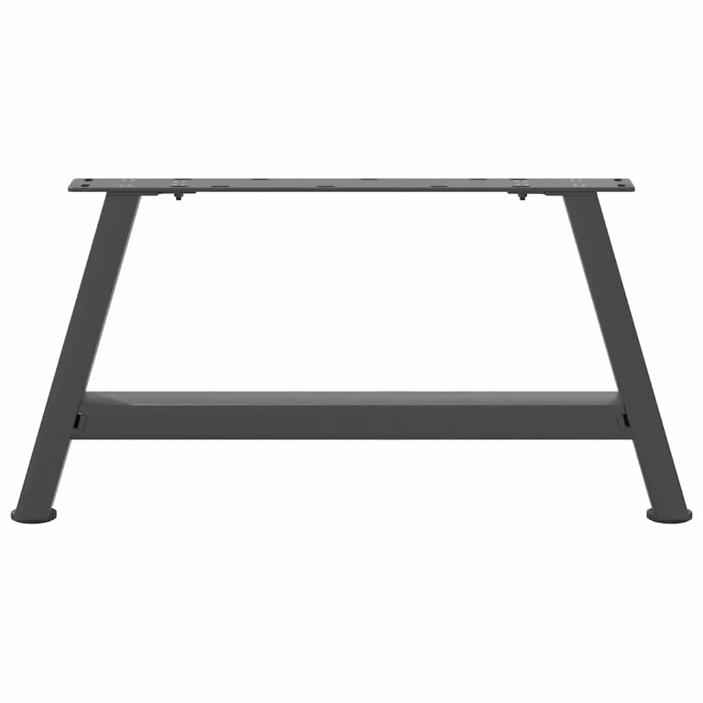 vidaXL Patas de mesa centro forma A 2uds acero antracita 70x(30-31) cm