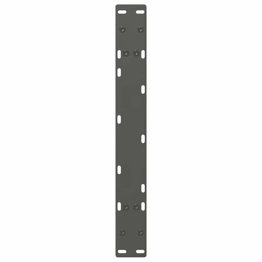 vidaXL Patas de mesa centro forma A 2uds acero antracita 70x(30-31) cm