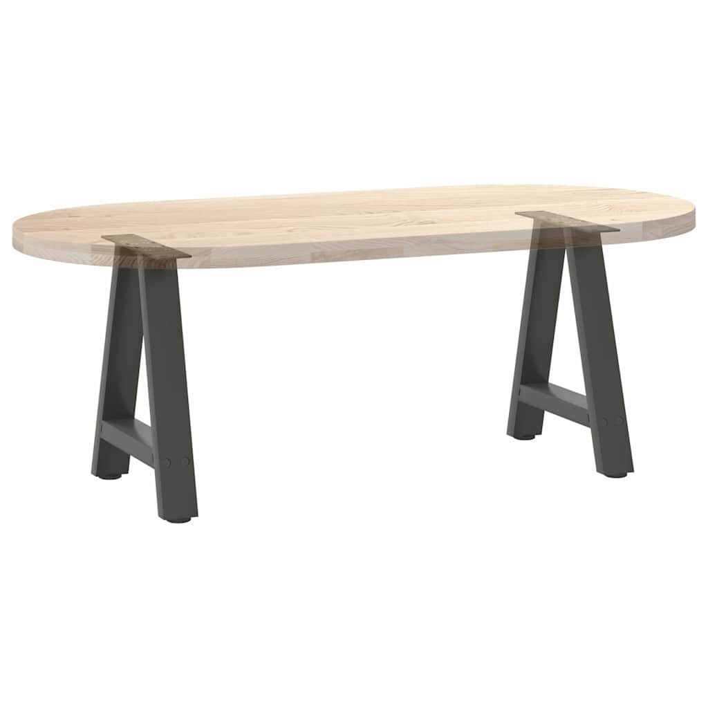 vidaXL Patas de mesa centro forma A 2uds acero antracita 38x(42-43) cm