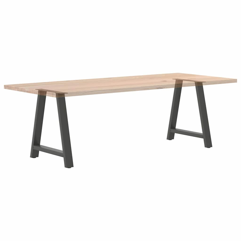 vidaXL Patas de mesa centro forma A 2uds acero antracita 80x(72-73) cm