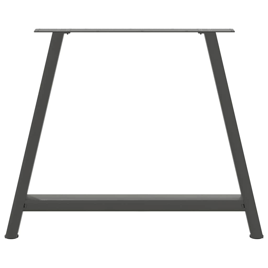 vidaXL Patas de mesa centro forma A 2uds acero antracita 100x(72-73)cm