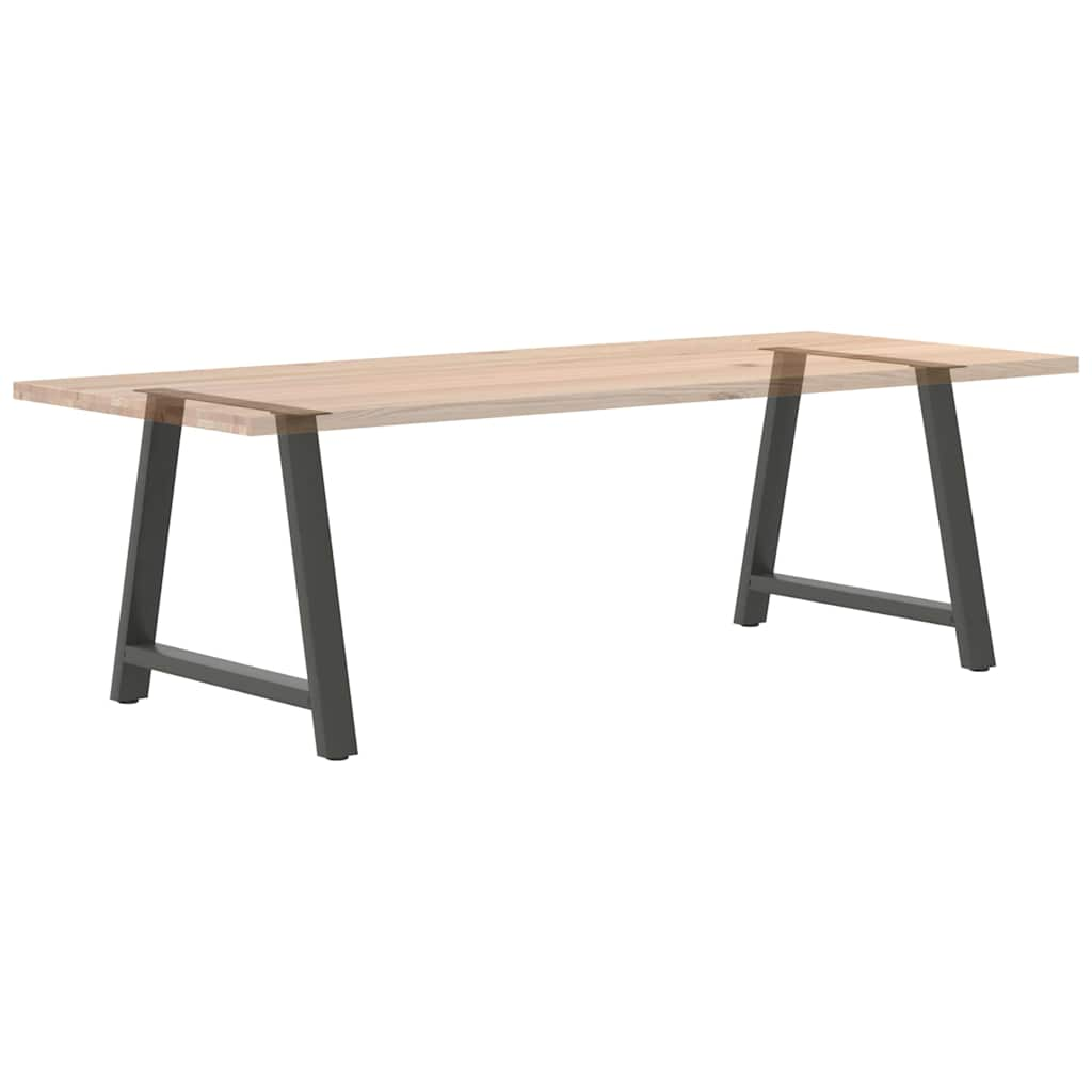 vidaXL Patas de mesa centro forma A 2uds acero antracita 100x(72-73)cm