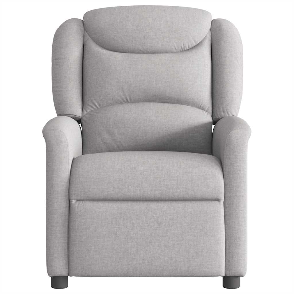 vidaXL Sillón reclinable de tela gris nube