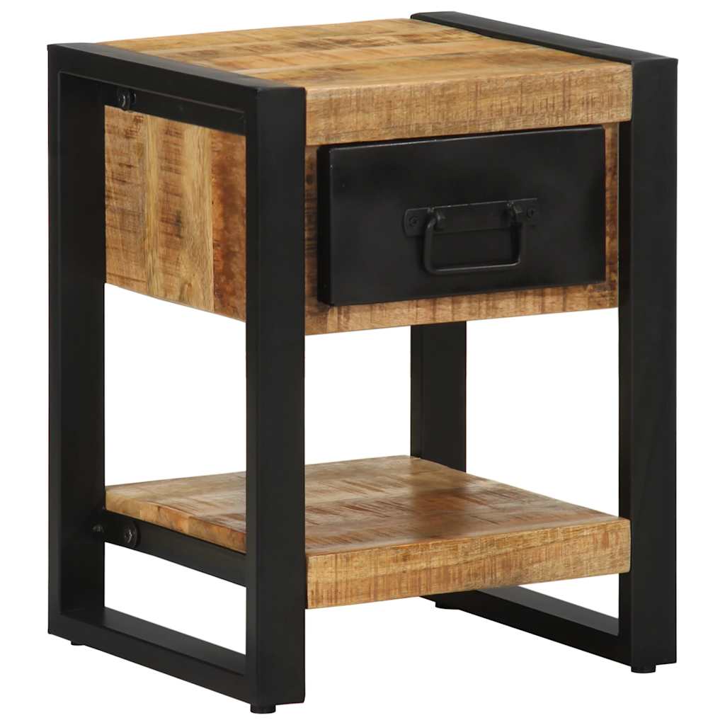 vidaXL Mesita de noche madera maciza de mango 35x34x45 cm