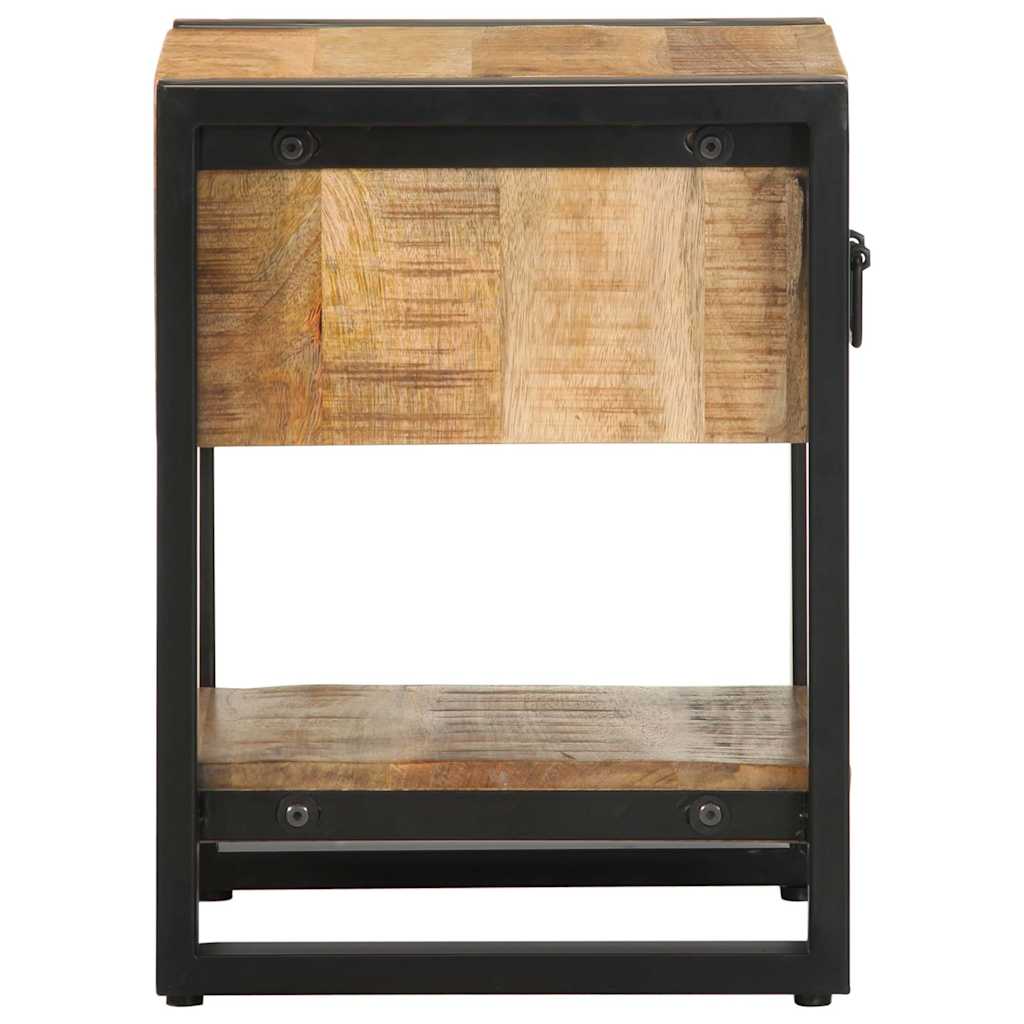 vidaXL Mesita de noche madera maciza de mango 35x34x45 cm