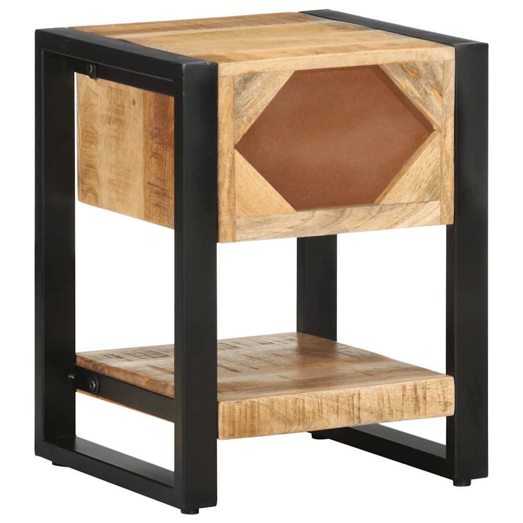 vidaXL Mesita de noche madera maciza de mango 35x34x45 cm