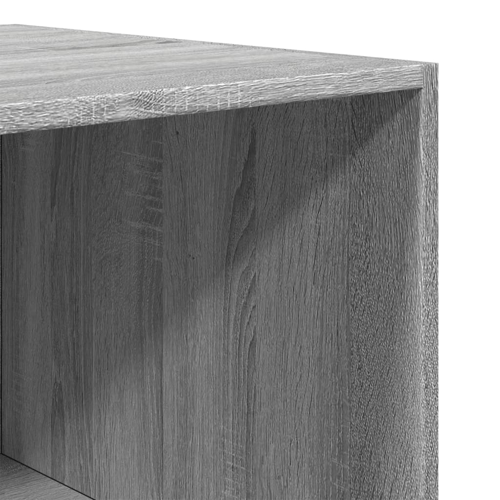 vidaXL Armario de madera de ingeniería gris Sonoma 80x50x200 cm