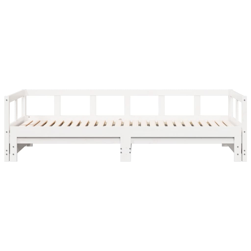 vidaXL Sofá cama sin colchón madera maciza de pino blanco 80x200 cm