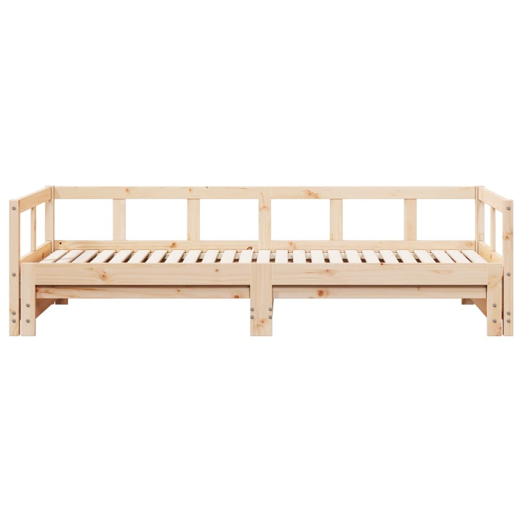 vidaXL Sofá cama sin colchón madera maciza de pino 90x200 cm