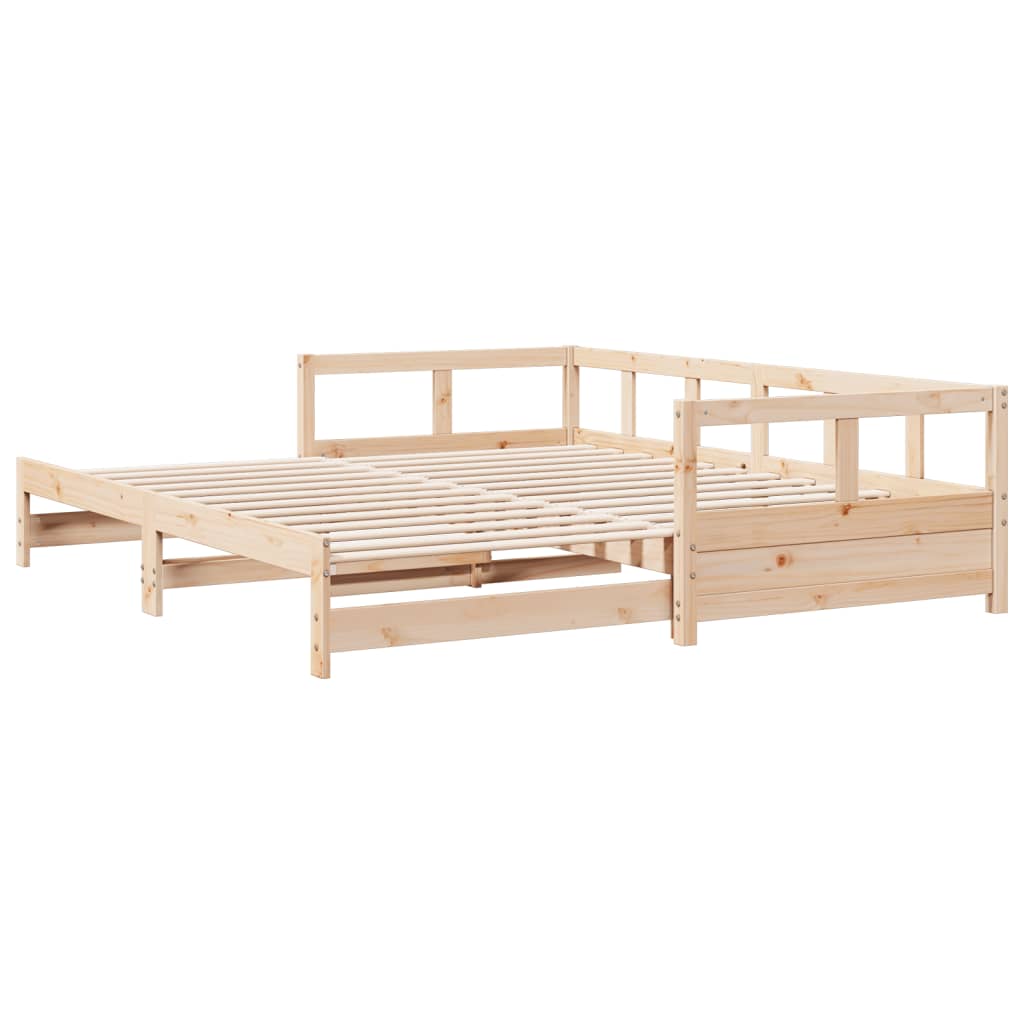 vidaXL Sofá cama sin colchón madera maciza de pino 90x200 cm