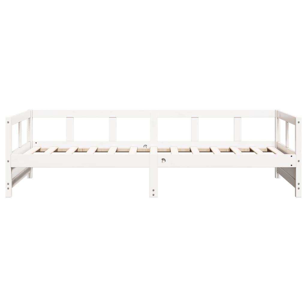 vidaXL Sofá cama sin colchón madera maciza de pino blanco 80x200 cm