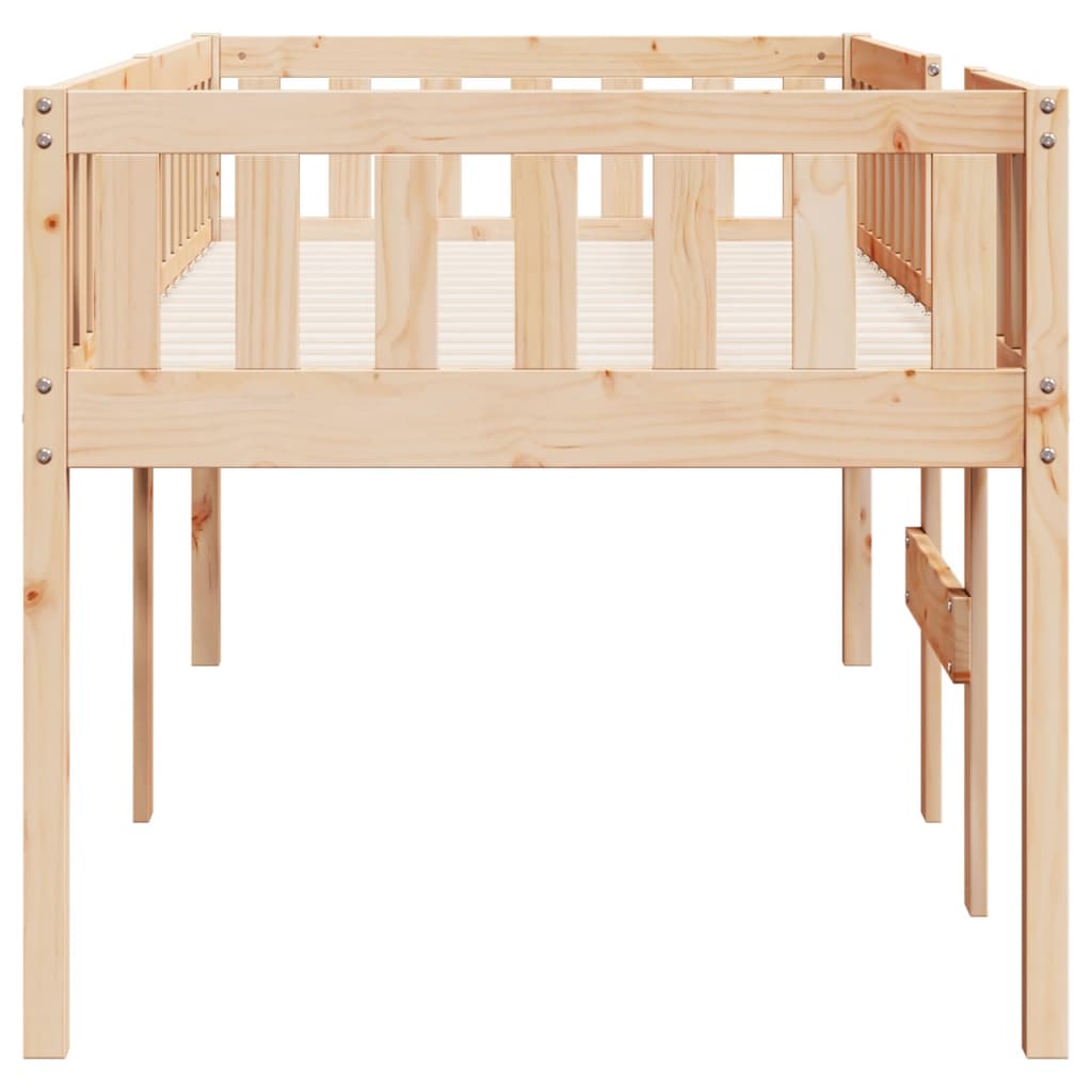 vidaXL Cama para niños sin colchón madera maciza de pino 90x190 cm