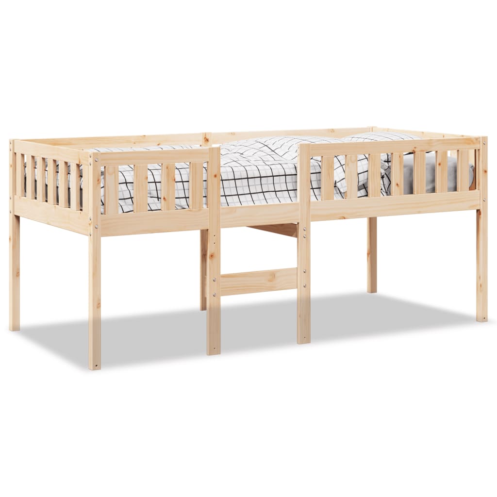 vidaXL Cama para niños sin colchón madera maciza de pino 75x190 cm