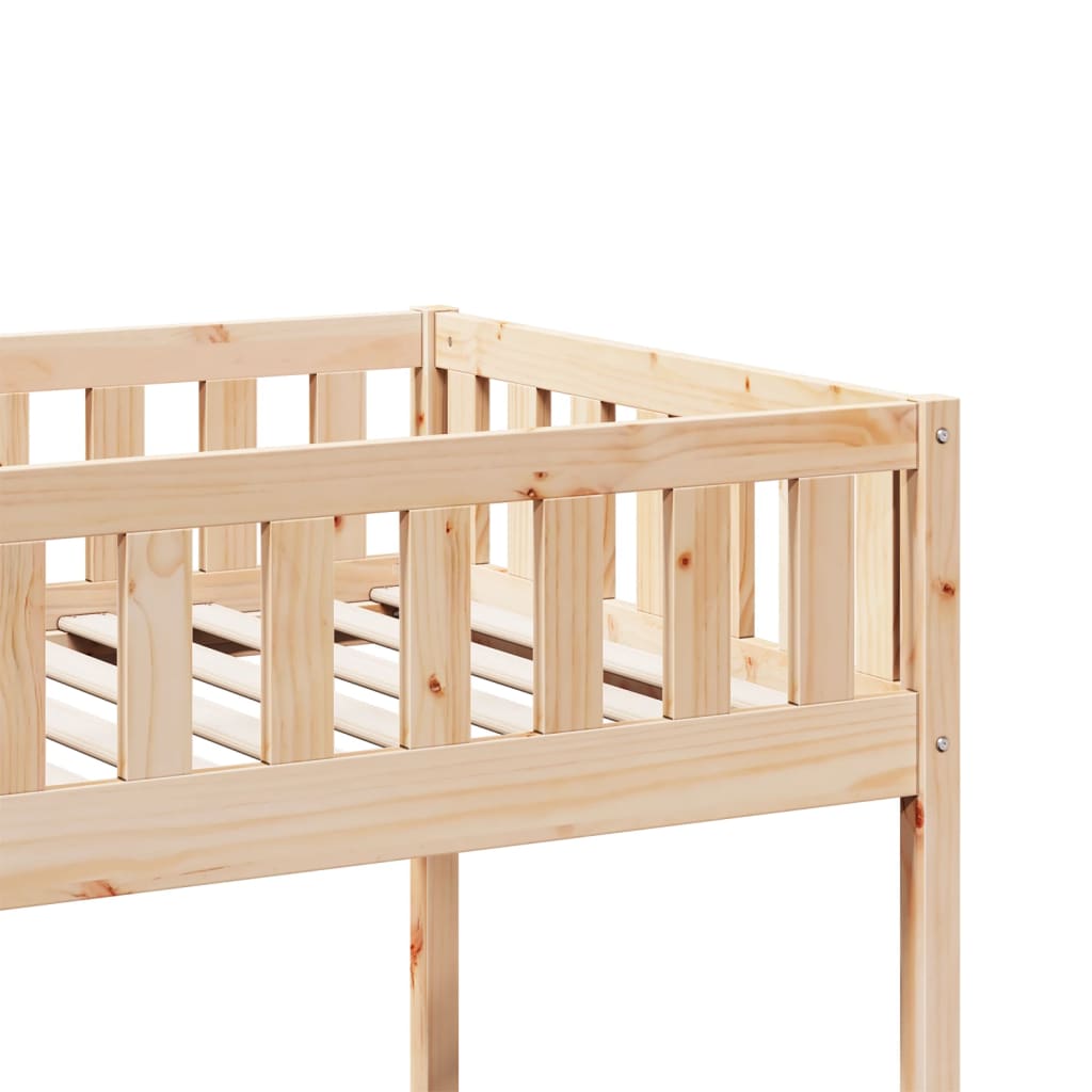 vidaXL Cama para niños sin colchón madera maciza de pino 75x190 cm