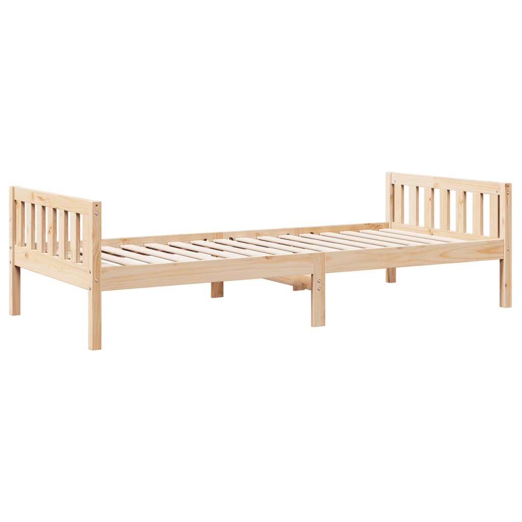 vidaXL Cama para niños sin colchón madera maciza de pino 90x190 cm