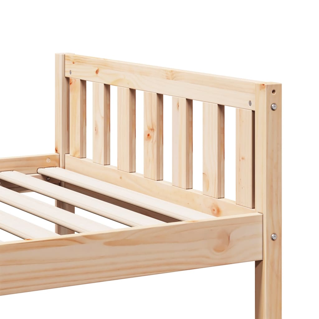 vidaXL Cama para niños sin colchón madera maciza de pino 90x190 cm